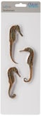 biOrb Seahorse Set of 3 Durable Seahorse Replicas Beige Aquarium Decorations