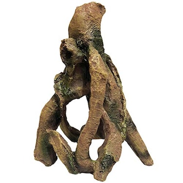 SLOCME Aquarium Resin Wood Trunk Ornament Lifelike Driftwood DecorBetta Fish or Other Pets Can Swim Through The Branches