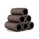 Norgail Handmade Brown Ceramic Shelters Shrimp Habitat Breeding Tube Hiding cave Hideaway Pipes Reduce Stress Encourage spawning Decorative Aquarium Accessories 1PCS