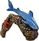 Blue Ribbon Exotic Environments Great White Shark Aquarium Ornament 512Inch by 412Inch by 4Inch