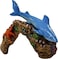 Blue Ribbon Exotic Environments Great White Shark Aquarium Ornament 512Inch by 412Inch by 4Inch