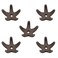 COMOK Fish Tank Decorations 5 Pcs Aquarium Mini StarfishShaped Shrimp Home Fish Tank Shelter Breeding Cave Brown