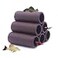 DOHO Aquarium Cave Handmade Brown Ceramic Shelters Shrimp and Small Fish Habitat Breeding Tube Hiding cave Hideaway Pipes Reduce Stress Encourage Spawning Aquarium Decorative Six Holes