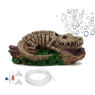ALEGI Aquarium Air Bubbler DecorationsAir Bubbler Decor Ornament for Fish Tank Dinosaur