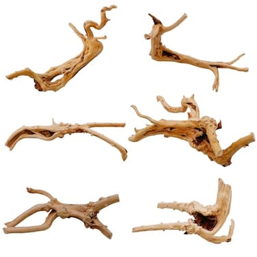 Hamiledyi 6PCS Aquarium Driftwood 68in Natural Spider Wood Branches Reptiles Aquarium Fish Tank Decoration Assorted
