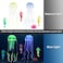 Lpraer 6 Pieces Glow Aquarium Ornaments Artificial Glow Floating Jellyfish Seahorse Anemones Silicone Simulation Fish Tank Decorations for Fish Tank
