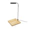 QWLWBU LED Aquarium Light 360 Degree Full Spectrum LED Light with Bamboo Board 10W Nano Fish Tank Light USB Powered Flat Nano Aquarium Light Bett a Fish Tank Light for Plant Growth