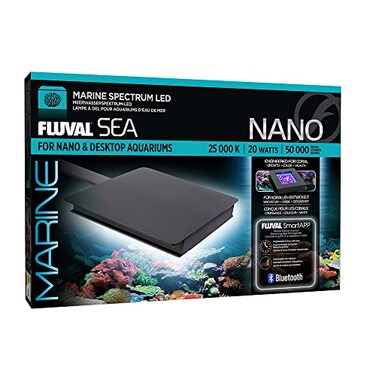 Fluval SEA Marine Nano LED Aquarium Lighting with Bluetooth 20 WattsGlass
