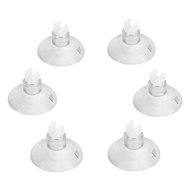 Pawfly Aquarium Suction Cup Clips for Standard 316 ID Airline Tubing Clear Air Hose Holder Clamp Accessories for Fish Tank Aeration Setup 20 Pack