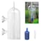 Bilindasly Aquarium Air Oxygen Bubbler Glass Cup CO2 Diffuser Air Aeration Oxygen Device with Water Tube Sucker Air Stone High Dissolved Oxygen for Fish Tank
