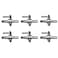 AQUANEAT Aquarium Control Valve Metal Stainless Steel Gang Valve Air Flow Distributor Splitter for Air Pump