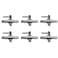 AQUANEAT Aquarium Control Valve Metal Stainless Steel Gang Valve Air Flow Distributor Splitter for Air Pump