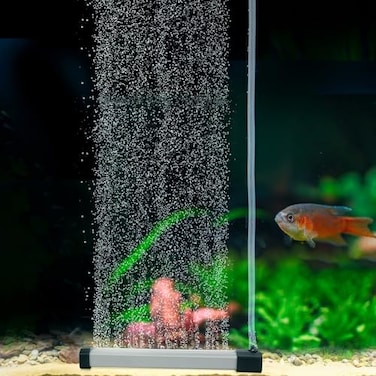 hygger Aquarium Bubble Strip Nano Air Bubble Curtain Wall Aquarium Air Stone Kit Quiet High Dissolved Oxygen Diffuser Fish Tank Bubbler Decorations for Freshwater Saltwater 59 Inch