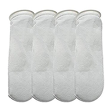 CNZ 200 Micron Felt Filter Sock with Plastic Ring 4 Piece