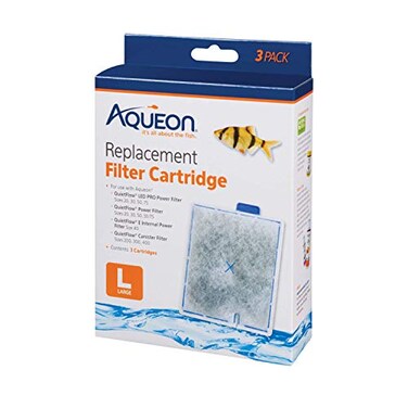 Aqueon Aquarium Fish Tank Replacement Filter Cartridges Large 3 pack