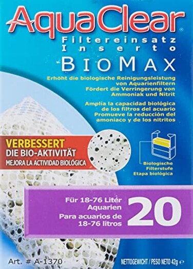 Fluval Aqua Clear AquaClear 20 BioMax Aquarium Filter Replacement Media A1370A1