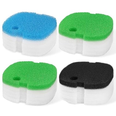 AQUANEAT Replacement Canister Filter Pads Compatible with SUNSUN HW302 Aquarium Filter Media Sponge Floss 16pcs