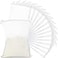 Geiserailie 15 Pcs Aquarium Filter Media Bags 150 Micrometer Fine Filter Bags Mesh Reusable with Zipper for Activated Carbon Resins 55 x 79 Inch