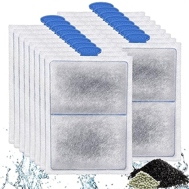 driamor 16 Pack PFL Fish Tank Filter Cartridges Compatible with PF20 PF30 PF40 and PF75 Power Filters Aquarium Large Carbon Filters Cartridge Replacement