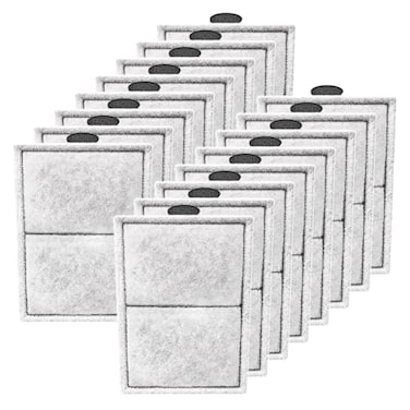 Pryitier 16 Pack PFL Filter Cartridges Compatible with PF20 PF30 PF40 and PF75 Power Filters Large Carbon Replacement Aquarium Refill for Fish Tank with Zeolite