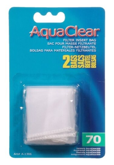 AquaClear Aqua Clear 70 Nylon Bags Aquarium Filter Media Bags 2Pack A1366