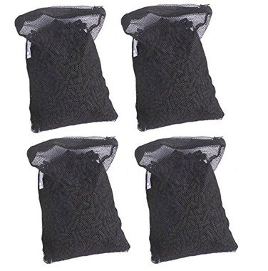 CNZ Media Filter Bags Activated Carbon Charcoal Aquarium Fish Tank Pond Canister Filter 4 lb Black CNZC4PK