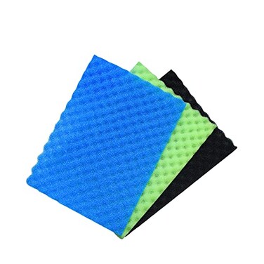 AFACYGN Aquarium Filter Media Bio Sponge Pad 16 x 12 x 1 inch Fish Pond Foam Filter 203040 ppi Set 3