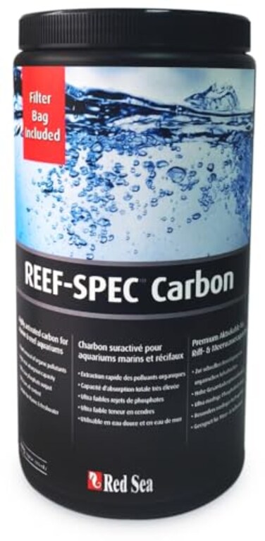 Red Sea Reef Spec Aquarium Carbon 2000 ml Superior Activated Carbon for Marine or Freshwater Eliminates Toxins Odors Crystal Clear Water