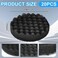 Uiifan 20 Packs Aquarium Filter Pads Bulk Compatible with Fluval Fx4 Fx5 Fx6 Canister Filter Media Replacement Parts Compatible with Fx4 Replacement Foam Pads Sponge Aquarium Accessories Black