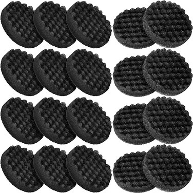 Uiifan 20 Packs Aquarium Filter Pads Bulk Compatible with Fluval Fx4 Fx5 Fx6 Canister Filter Media Replacement Parts Compatible with Fx4 Replacement Foam Pads Sponge Aquarium Accessories Black