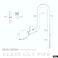 FJARDE Aquarium Glass Lily PipeUnique Outflow Surface SkimmerIdeal for Rimless Aquarium121216mm TubingCType Outflow 13mmStandardItem No1321C