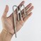 LANDEN 304 Stainless Steel Lily Pipes with Clamps for Rimless Glass Aquarium Inflow and Outflow Set Pipe Diameter 6mm