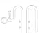 JARDLI Mini Lily Pipe Set Spin Outflow with Surface Skimmer and Inflow for Nano Long Shallow Tanks 17mm for 58 id 1622mm tubing