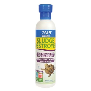 API TURTLE SLUDGE DESTROYER Aquarium Cleaner and Sludge Remover Treatment 8Ounce Bottle
