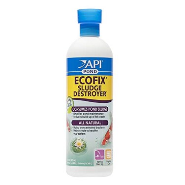 API POND ECOFIX SLUDGE DESTROYER Bacterial cleaner Pond Water Clarifier and Sludge Remover Treatment 16Ounce Bottle