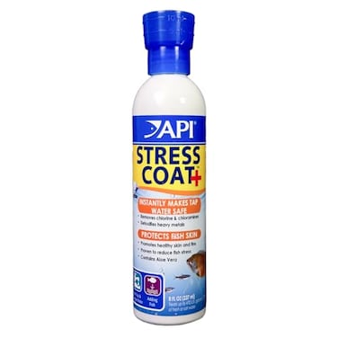 API STRESS COAT Aquarium Water Conditioner 8Ounce Bottle