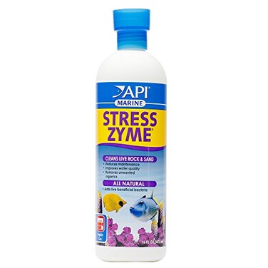 API Marine Stress Zyme Saltwater Aquarium Cleaning Solution 16Ounce Bottle