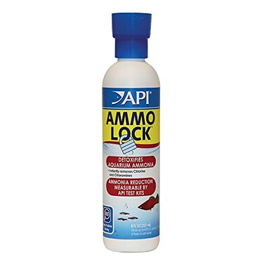 API AMMOLOCK Freshwater and Saltwater Aquarium Ammonia Detoxifier 8Ounce Bottle 45D