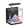 AQUASMITH Beta Fish Tank 2 Gallon Betta Fish Aquariums with Filter Light for Men Fish Tanks for Kids Starter Black
