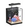 AQUASMITH Beta Fish Tank 2 Gallon Betta Fish Aquariums with Filter Light for Men Fish Tanks for Kids Starter Black