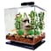 Tetra 3 Gallon Fish Tank Aquarium Starter Kit with Pedestal Base LED Light and Filter For small tropical fish guppies goldfish or betta