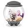 biOrb Halo 15 Acrylic 4Gallon Aquarium with MultiColor RemoteControlled LED Lights Modern Compact Tank for Tabletop or Desktop Display Gray