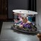 biOrb Loop 15 Acrylic 4Gallon Aquarium with White LED Lights Modern Compact Tank for Tabletop or Desktop Display WhiteTrimmed Tank