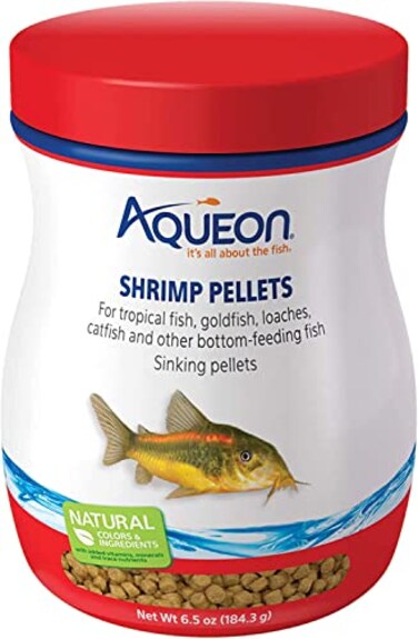 Aqueon 3 Pack Shrimp Pellets Fish Food 65 Ounces Each