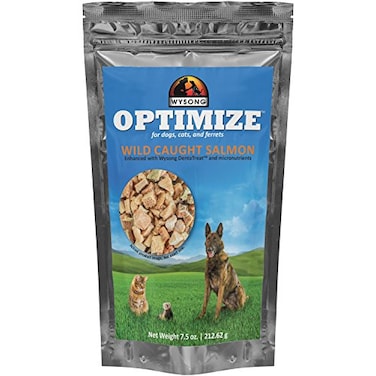 Wysong Optimize Wild Caught Salmon For Dogs Cats Ferret75 Ounce Pack of 1