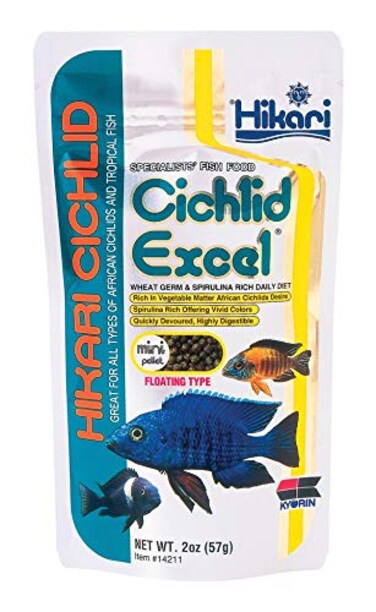 Hikari 2Ounce Cichlid Excel Floating Pellets for Pets Mini