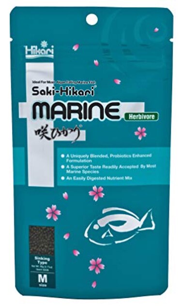 Hikari 042221 Marine Herbivore Medium Sinking Pellets Marine Fish Food One Size