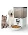 Ciays Automatic Cat Feeder 56L Control 4 Meals Per Day Pet Dry Food Dispenser Dual Power Supply Voice Recorder White