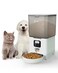 Ciays Automatic Cat Feeder 56L Control 4 Meals Per Day Pet Dry Food Dispenser Dual Power Supply Voice Recorder White