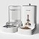 Petmagic Gravity cat Feeder by is a 36L LargeCapacity cat Food and Water Bowl Set This Twopiece Set is Suitable for pet Feeding Including Small and MediumSized Dogs Kittens